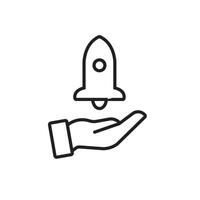 Launch Startup Project Icon Innovative Business Development vector
