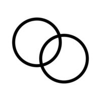 Overlapping Icon for Graphic Design, Layered Images, and Visual Effects Graphics vector