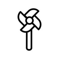 Paper Windmill Icon for Crafting and DIY Projects vector