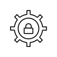 Privacy Settings Icon for Data Protection, Security Measures, and User Control Designs vector