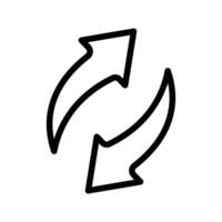 Refresh Icon for Web Interfaces, Software Updates, and Data Management Graphics vector