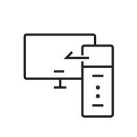 Responsive Design Icon, Ideal for Web Development and Technology Illustrations vector