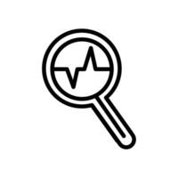 Search Icon for Information Retrieval and Web Browsing vector