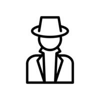Secret Agent Icon for Espionage and Spy Themes vector