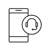 Smartphone Help and Support Icon, Suitable for Mobile Assistance and Tech Support Themes vector