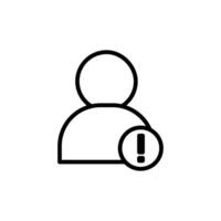 User Information Icon for Profile and Account Management vector