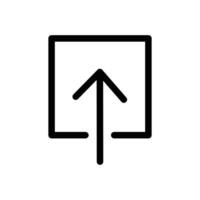 Upload Icon for File Sharing and Data Transfer vector
