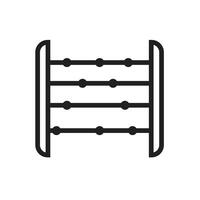 Abacus Icon, Perfect for Education and Mathematics Graphics vector