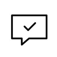 Check Message Icon for Notifications, Communication, and Email Alerts Designs vector