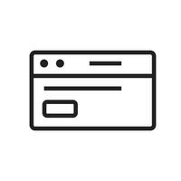 Credit Card Icon, Ideal for Banking and Financial Illustrations vector