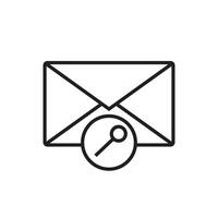 Email Security Key Icon, Great for Internet and Privacy Graphics vector