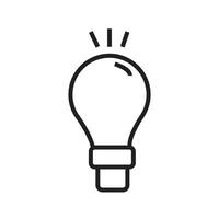 Lightbulb Icon, Great for Ideas and Innovation Designs vector