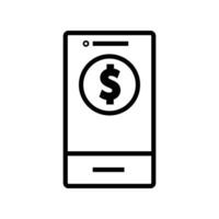 Mobile Transfer Payment Icon, Suitable for Digital Wallet and Finance Themes vector