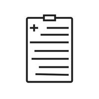 Medical Clipboard Form Icon, Great for Healthcare and Documentation Designs vector
