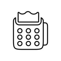 POS Terminal Icon for Retail Technology, Payment Processing, and E-Commerce Solutions Illustrations vector