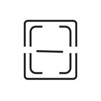 Scan Button Icon, Ideal for Digital and Office Equipment Illustrations vector