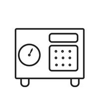 Safe Box Icon, Perfect for Security and Finance Graphics vector