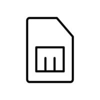 SIM Card Icon, Perfect for Telecommunications and Mobile Graphics vector