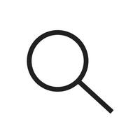 Search Icon, Suitable for Navigation and Web Themes vector
