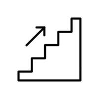 Stairs Icon for Architecture Design, Interior Planning, and Building Structures Illustrations vector