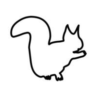 Squirrel Icon for Wildlife Representation, Nature Themes, and Animal Graphics vector