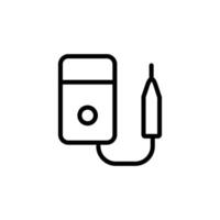 Voltmeter Icon for Electrical Measurement, Engineering Tools, and Technical Equipment Illustrations vector