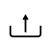 Upload Icon for Digital Media, Online File Transfer, and Cloud Storage Solutions Graphics vector