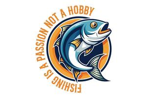 Ultimate Fishing Adventure T-Shirt Design. vector