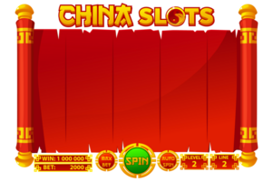 cassino ranhura máquina jogos ui Projeto. jogos de azar Móvel aplicativo conceito para a com tema chinês cassino jogo. a vermelho jogos do utilizador interface é estilo cartoon com básico botões para seu desenhos png