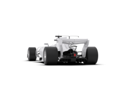Realistic race car isolated on background. 3d rendering - illustration png