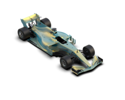Realistic race car isolated on background. 3d rendering - illustration png