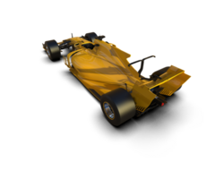 Realistic race car isolated on background. 3d rendering - illustration png
