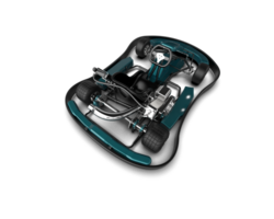 Realistic race car isolated on background. 3d rendering - illustration png