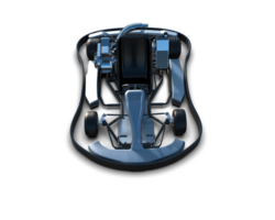Realistic race car isolated on background. 3d rendering - illustration png
