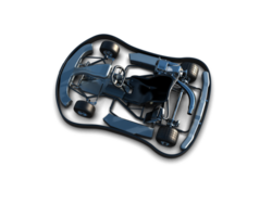 Realistic race car isolated on background. 3d rendering - illustration png