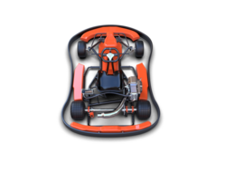 Realistic race car isolated on background. 3d rendering - illustration png