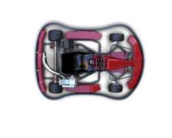 Realistic race car isolated on background. 3d rendering - illustration png