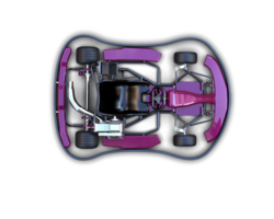Realistic race car isolated on background. 3d rendering - illustration png