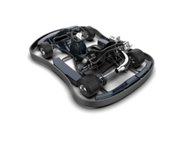 Realistic race car isolated on background. 3d rendering - illustration png