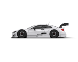 Realistic race car isolated on background. 3d rendering - illustration png
