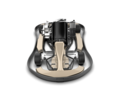 Realistic race car isolated on background. 3d rendering - illustration png