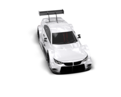 Realistic race car isolated on background. 3d rendering - illustration png