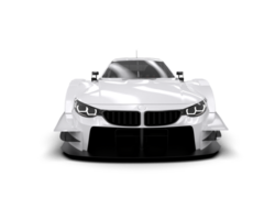 Realistic race car isolated on background. 3d rendering - illustration png
