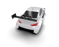 Realistic race car isolated on background. 3d rendering - illustration png