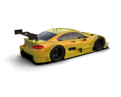 Realistic race car isolated on background. 3d rendering - illustration png