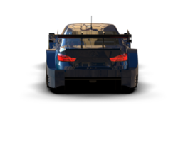 Realistic race car isolated on background. 3d rendering - illustration png