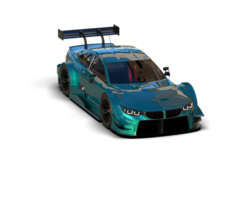 Realistic race car isolated on background. 3d rendering - illustration png