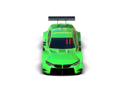 Realistic race car isolated on background. 3d rendering - illustration png