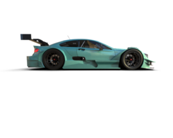 Realistic race car isolated on background. 3d rendering - illustration png