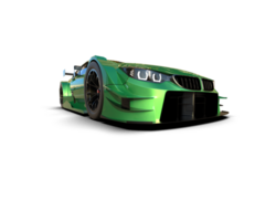 Realistic race car isolated on background. 3d rendering - illustration png
